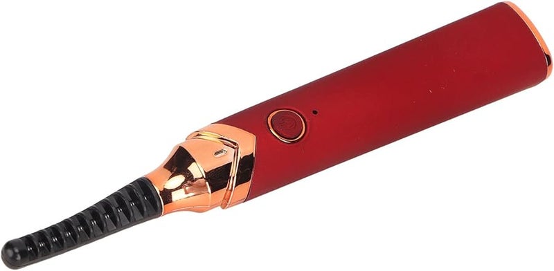 Rechargeable Heated Eyelash Curler Quick Curling Long Lasting Red ABS Built in Battery 280mah - Image 5